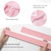 AWAYTR Long Satin Bonnet for Braids - Elastic Silk Hair Bonnets for Sleeping Night Cap Stretchy Tie Band for WomenPink view 3