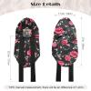 AWAYTR Long Satin Bonnet for Braids - Elastic Silk Hair Bonnets for Sleeping Night Cap Stretchy Tie Band for WomenFlower C view 2