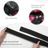AWAYTR Long Satin Bonnet for Braids - Elastic Silk Hair Bonnets for Sleeping Night Cap Stretchy Tie Band for WomenFlower C view 3