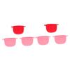Beavorty 6pcs Folding Silicone Wax Melting Bowl for Hair Removal Nonstick Wax Bean Container for Home Waxing Random Colors view 1