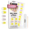 MOYOU LONDON Semi Cured Gel Nail Strips - 20 Pcs. Waterproof Gel Nail Wraps, Cures in Sunlight or UV/LED Lamp, Lasts Up to 2+ Weeks, Stretchable, Easy to Apply & Remove, Vegan & Cruelty-Free view 1