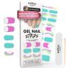 MOYOU LONDON Semi Cured Gel Nail Strips - 20 Pcs. Waterproof Gel Nail Wraps, Cures in Sunlight or UV/LED Lamp, Lasts Up to 2+ Weeks, Stretchable, Easy to Apply & Remove, Vegan & Cruelty-Free view 1