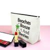 Mxrymvu 3PCS Beach Makeup Bag Beach Lover Gifts Summer Vacation Cosmetic Bag Seaside Pouch for Friend Daughter Birthday Christmas Graduation Present for Sister Travel Pouch view 3