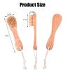 6 Pcs Face Exfoliator Brush Dry Brush Natural Bristles Wooden Face Cleaning Brush, Facial Cleansing Brush Face Wash Scrub Exfoliator Brush for Face Care view 2