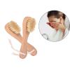 6 Pcs Face Exfoliator Brush Dry Brush Natural Bristles Wooden Face Cleaning Brush, Facial Cleansing Brush Face Wash Scrub Exfoliator Brush for Face Care view 3