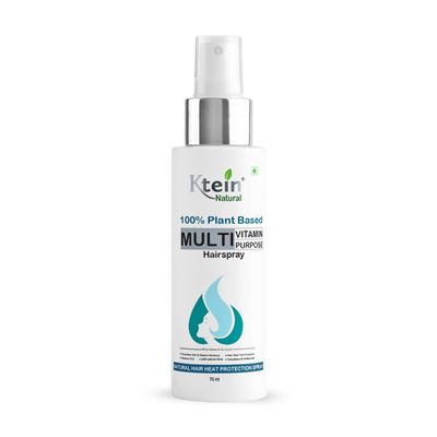 Ktein Natural 100% Plant Based Multi Vitamin Purpose with Deep Nourishment Hairspray for hair heat protection Frizz Free Hair 70ml