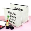 2 Pieces Beach Lover Gifts for Women Beach Makeup Bag Funny Vacation Gifts Cosmetic Bag Beach Themed Gifts for Women Besties Birthday Christmas Graduation Gifts for Beach Lover Travel Makeup Pouch view 4