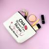 3PCS CNA Gift Certified Nursing Assistant Gifts Makeup Cosmetic Bag CNA Week Gifts Medical Student Appreciation Gift for Women Thank You Present Retirement Birthday Present Travel Makeup Pouch view 4