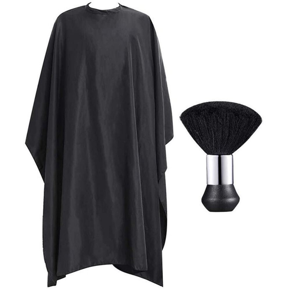 Beaupretty 1set Barber Cape Neck Duster Brush Hair Cutting Cape for Men Women for Haircuts Coloring