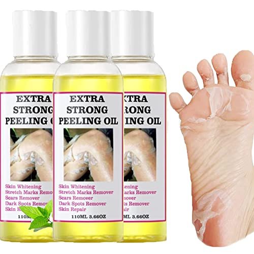 Yellow Peeling Oil, Extra Strength Peeling Oil for Dark Skin, Exfoliating Peeling Solution for Body All Skin Type, 3.88 Fl Oz / 110ML