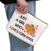 G2TUP Corn Dogs Lover Gift Who Loves Corn Dogs Makeup Bag Corndog Cosmetic Bag Hot Dog Lover Gift Foodie Zipper Travel Bag (Who Loves Corn Dogs White Bag) view 2