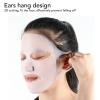 4pcs Silicone Sheet Mask Covers, Reusable Moisturizing Facial Mask Face Mask Holde with Ear Hook for Slow Down the Evaporation of Mask Essence view 4