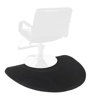 3x 4.5x 1/2" Thick Salon Mat Beauty Barber Chair Anti Fatigue Floor Mat Semicircle Salon Mats for Hair Stylist Ergonomic Comfort Waterproof Foam Pad for Barber Shop (3x 4.5x 1/2"-Semicircle)