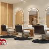 3x 4.5x 1/2" Thick Salon Mat Beauty Barber Chair Anti Fatigue Floor Mat Semicircle Salon Mats for Hair Stylist Ergonomic Comfort Waterproof Foam Pad for Barber Shop (3x 4.5x 1/2"-Semicircle) view 3