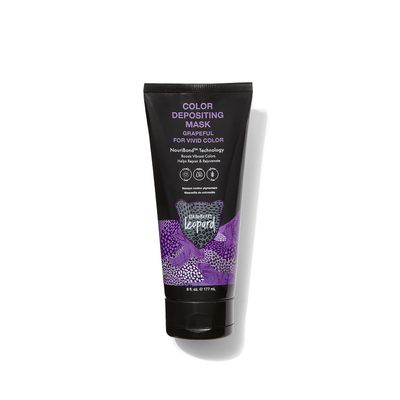 Strawberry Leopard Grapeful Color Depositing Mask 6 Fl Oz, Boosts Vibrant Colors, Vegan, CrueltyFree, GlutenFree