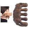 Wide Tooth Massage Comb, Green Sandalwood Head Scalp Massage Comb for Scalp Care, Wide Tooth Comb for Straight Curly Long Short Hair, Wood Gua Sha Massage Tools for Neck Shoulder Hand view 3