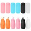 Aucuu 12 PCS Elastic Sleeves for Travel, Silicone Toiletry Sleeves for Travel Size Bottles, Reusable Leak Proof Bottle Covers for Body Wash Shampoo Container In Luggage view 1