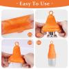 Aucuu 12 PCS Elastic Sleeves for Travel, Silicone Toiletry Sleeves for Travel Size Bottles, Reusable Leak Proof Bottle Covers for Body Wash Shampoo Container In Luggage view 4