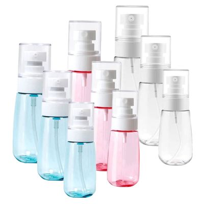 KALLORY 9pcs Travel Fine Mist Spray Bottles Multi-functional Empty Containers for Perfume Essential Oils and More Durable and Airtight Design for Safe Storage and Easy Use