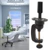 2 Pcs Wig Head Stands, Wig Mannequin Head Stand Height Adjustable Cosmetology Manikin Stand Holder Clamp Black view 2