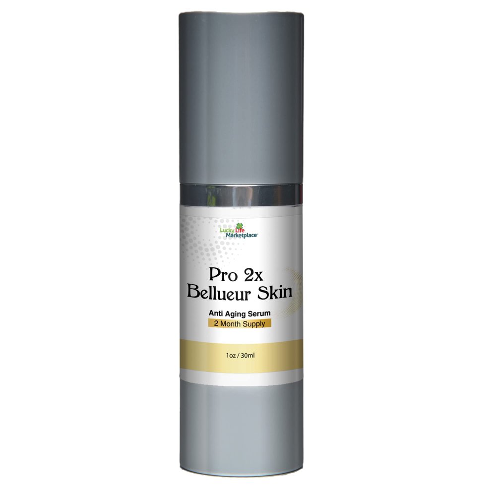 Pro 2x Bellueur Skin Serum - Anti Aging Serum - 2 Month Supply - Help Smooth and Firm Skin to Improve Wrinkles - Promote Skin Cell Renewal - Reduce the Appearance Hyperpigmentation & Dark Circles