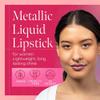 Aromi Metallic Matte Liquid Lipstick | Dusty Rose Pink, Light Rosy Mauve Lip Color with Shimmery Finish, Long-lasting, Waterproof, Vegan (Fairy Tale) view 2