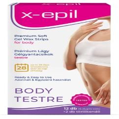 X-Epil Premium Soft Sensitive Gel Wax Strips for body (Premium)