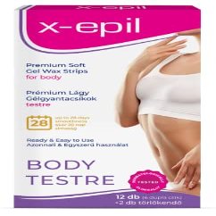 X-Epil Premium Soft Sensitive Gel Wax Strips for body (Premium)