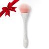 FRUJCDKI Full Diamond Luxury Shine Nail Art Dust Powder Remover Brush, Nail Art Dust Cleaner Brush, Soft Cleaner Brush for Makeup (Silver) view 1