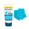 AmLactin Foot Repair Cream with Moisturizing Socks, Therapeutic Foot Cream for Dry Cracked Heels and Feet, No-Scrub Exfoliator & Moisturizer with 15% Lactic Acid AHA, 3 oz (Packaging May Vary) view 1