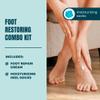 AmLactin Foot Repair Cream with Moisturizing Socks, Therapeutic Foot Cream for Dry Cracked Heels and Feet, No-Scrub Exfoliator & Moisturizer with 15% Lactic Acid AHA, 3 oz (Packaging May Vary) view 2