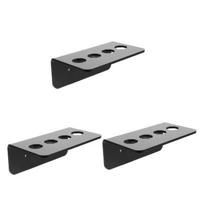 3-Piece Rack Black Non-Acrylic