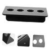 3-Piece Rack Black Non-Acrylic view 4
