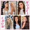 Adancyler Drawstring Ponytail Extension for Women 26 Inch Long Body Wavy Pony Tails Hair Extensions Synthetic Clip in Fluffy Hairpieces for Daily Use(Dark Brown) view 4