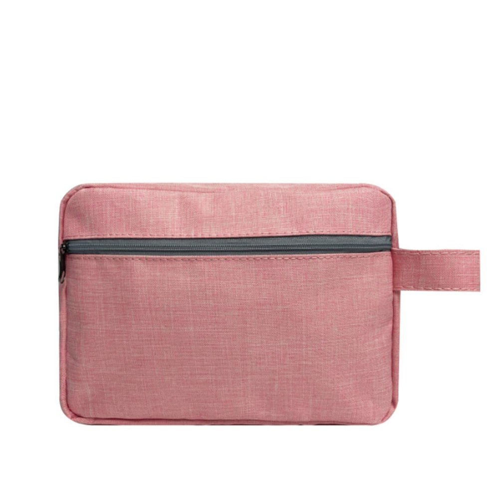 CHLOEF Hand-held Portable Travel Business Trip Cosmetics Storage Bag Multi-Functional Waterproof Cosmetic Bag Dry and Wet Separation Washing Bag Pink