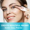 Eyebrow Trimmer, Facial Hair Removal for Women, 2 in 1 Rechargeable Eyebrow Razor & Painless Hair Remover Kit, Hair Removal Device for Eyebrows, Peach Fuzz, Lips, Arms, Legs with Light (Rose Gold view 2