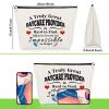 3 Pcs Daycare Provider Appreciation Gift Makeup Bag Daycare Teacher Gifts 3 Pack Cosmetic Bag Thank You Present for Childcare Provider Childhood Educators Christmas Birthday Present Travel Pouch view 4
