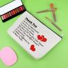 3 PCS Thank You Gifts for Social Worker Makeup Bag Social Worker Appreciation Gift for Employee Coworker 3 Pack Cosmetic Pouch Retirement Present for Teacher Nurse Volunteer Christmas Birthday Present view 2