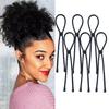 AICILY 6PCS NEW Adjustable Hair Ties Long Hair Holder Afro Puff Ponytail Ties Length Hairband for Women with Natrual Curly Hair Thick,Loc,Braided Hair,No-Slip Design (Style-A-6PCS) view 1