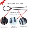 AICILY 6PCS NEW Adjustable Hair Ties Long Hair Holder Afro Puff Ponytail Ties Length Hairband for Women with Natrual Curly Hair Thick,Loc,Braided Hair,No-Slip Design (Style-A-6PCS) view 2