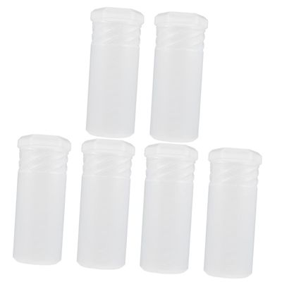 Beavorty 6pcs Adjustable Shaving Brush Travel Cases Transparent Shaving Brush Holders for Home and Outdoor Use and Impact-resistant Design with Random Lid Style