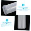 Beavorty 6pcs Adjustable Shaving Brush Travel Cases Transparent Shaving Brush Holders for Home and Outdoor Use and Impact-resistant Design with Random Lid Style view 4