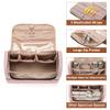 Yarwo Airwrap Storage Bag Compatible for Shark FlexStyle Styling (HD 430/440), Double Layers Portable Travel Case for Shark Flexstyle/Dyson Airwrap and Hair Styler Attachments, Dusty Rose (Bag Only) view 3