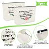 2 Pack Paraeducator Appreciation Gift for Teacher Makeup Bag Paraprofessional Thank You Gift for Para Teaching Assistant Birthday Cosmetic Bag Retirement Teacher Day Present 2 PCS Cosmetic Pouch view 3