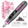 Professional Nail Drill,Electric Nail File kit for Acrylic Gel Nails,Electric Manicure and Pedicure Tools,10 Speeds Nail Care Gift for Trimmer,Grinder,Buffer(Black) view 1