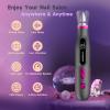 Professional Nail Drill,Electric Nail File kit for Acrylic Gel Nails,Electric Manicure and Pedicure Tools,10 Speeds Nail Care Gift for Trimmer,Grinder,Buffer(Black) view 2