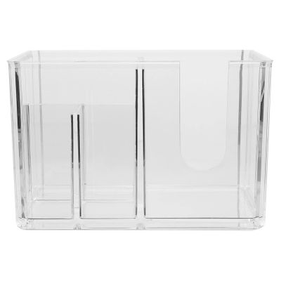 LALAFINA Hairdressing Scissor Holder Storage Box Barber Tool Organizer for Combs and Styling Tools Transparent Design Compartment for Easy Access and Organization