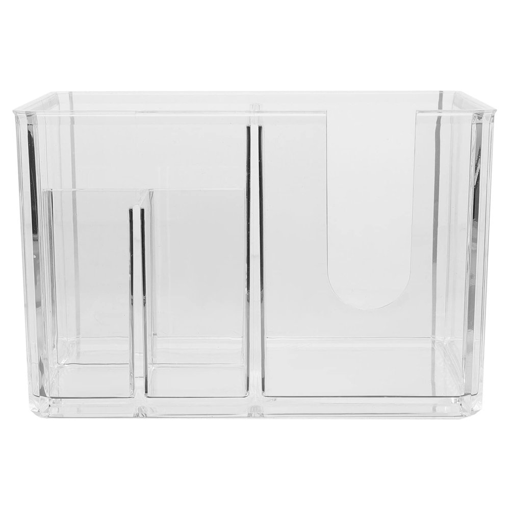 LALAFINA Hairdressing Scissor Holder Storage Box Barber Tool Organizer for Combs and Styling Tools Transparent Design Compartment for Easy Access and Organization
