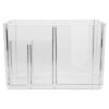 LALAFINA Hairdressing Scissor Holder Storage Box Barber Tool Organizer for Combs and Styling Tools Transparent Design Compartment for Easy Access and Organization view 1