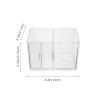 LALAFINA Hairdressing Scissor Holder Storage Box Barber Tool Organizer for Combs and Styling Tools Transparent Design Compartment for Easy Access and Organization view 2